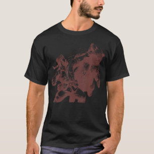 Lustiger Bär Mann schlägt Bär Retro Vintage Jagd T-Shirt