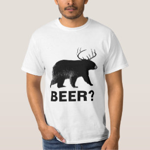 Lustiger Bär mit Geweihbier-Shirt T-Shirt