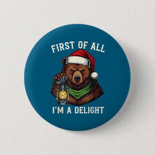Lustiger Bär Zunächst einmal bin ich eine Freude F Button