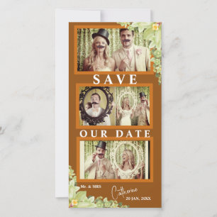Lustiger Bart-Streifen zur Hochzeitsankündigung Save The Date