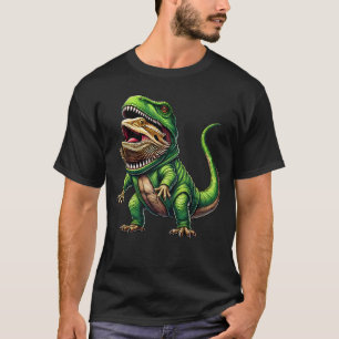 Lustiger Bartagame mit Dinosaurier-Kostüm T-Shirt