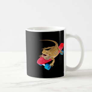 Lustiger Bartagame Skateboard fahrender Pagona Ech Kaffeetasse