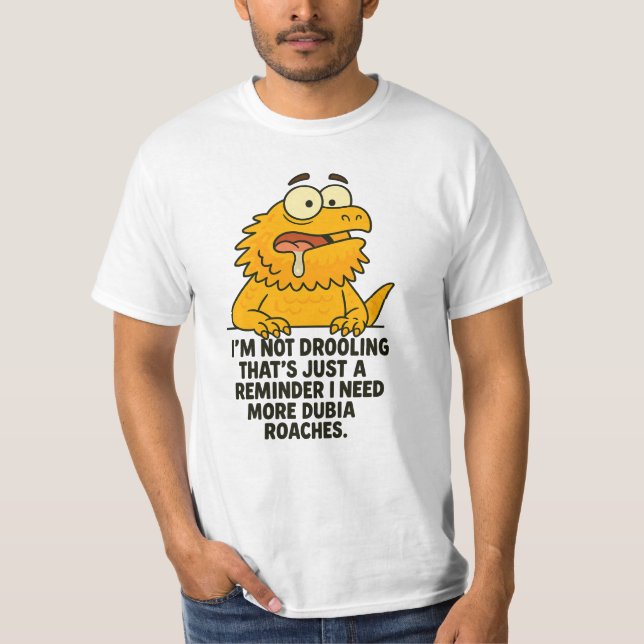 Lustiger Bartdrache T-Shirt (Vorderseite)