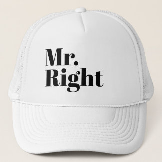 Lustiger Baseball MR. RIGHT Truckerkappe