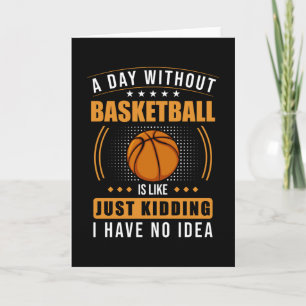 Lustiger Basketball-Spruch Karte