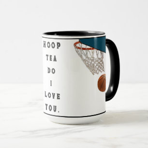 Lustiger Basketball-Tee Tasse