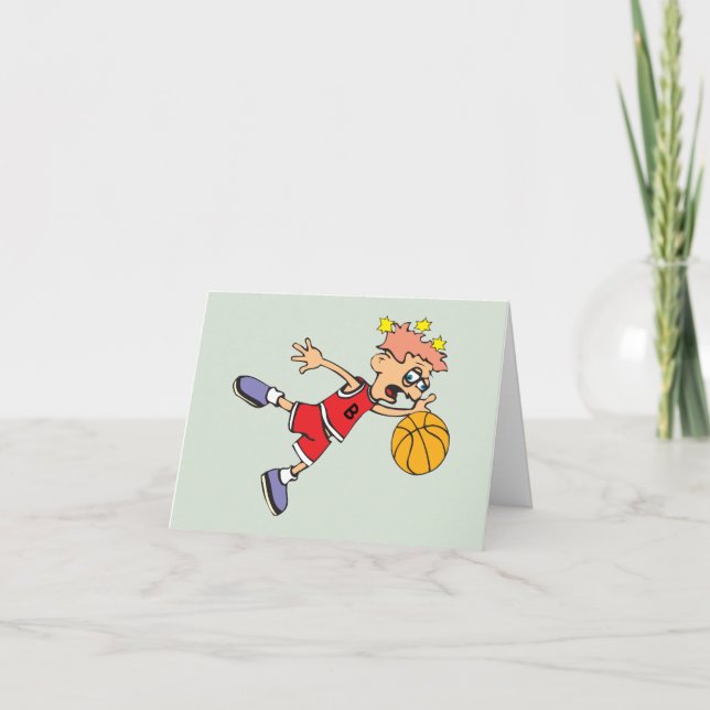 Lustiger Basketball-Verlust Karte (Vorderseite)