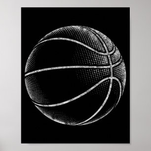 Lustiger Basketballspieler Fan Vater Spiel Poster