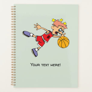 Lustiger Basketballspieler Planer