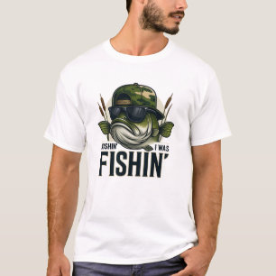 Lustiger Bassangeln Outdoor-Abenteuer T-Shirt