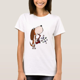 Lustiger Basset Hound-Hund, der Saxophon spielt T-Shirt