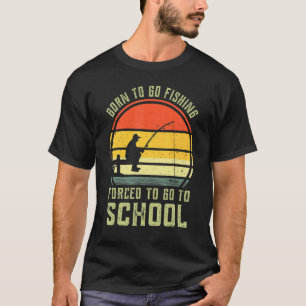 Lustiger Bassfisch-Angler, geboren zum Fischen gez T-Shirt
