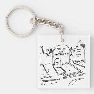 Lustiger Bauchredner-Witz über Bauchreden Schlüsselanhänger