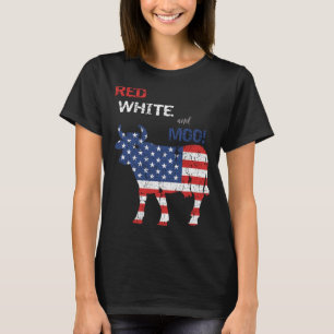Lustiger Bauer 4. Juli Kuh T-Shirt