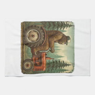 Lustiger Bauer Design Männer Traktor Rancher Bauer Geschirrtuch
