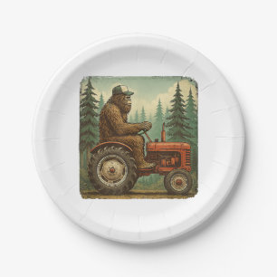 Lustiger Bauer Design Männer Traktor Rancher Bauer Pappteller
