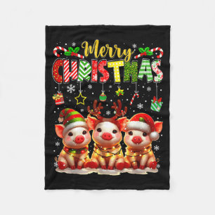 Lustiger Bauer Frohe Weihnachten Rentiere Santa Gs Fleecedecke