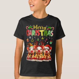 Lustiger Bauer Frohe Weihnachten Rentiere Santa Gs T-Shirt
