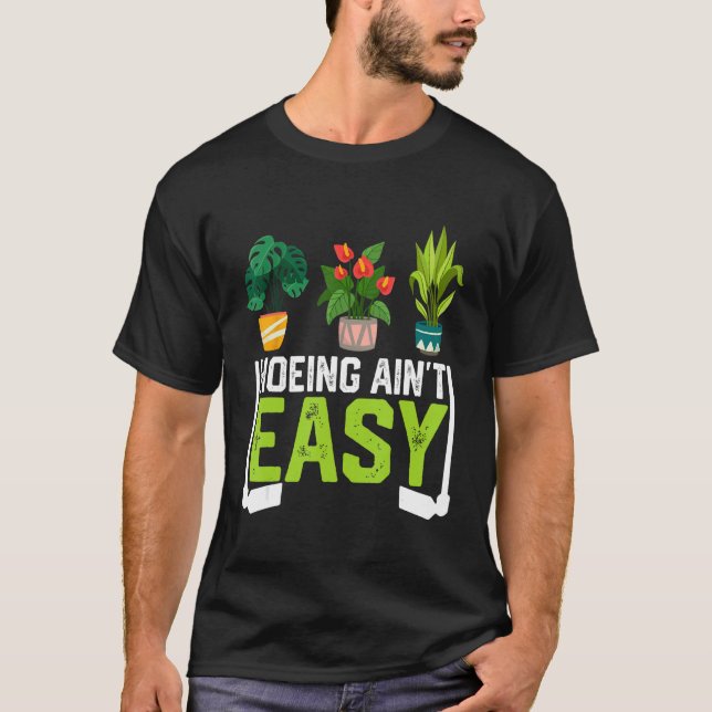 Lustiger Bauer Hacken Ist Nicht Einfach Gemüse Pfl T-Shirt (Vorderseite)