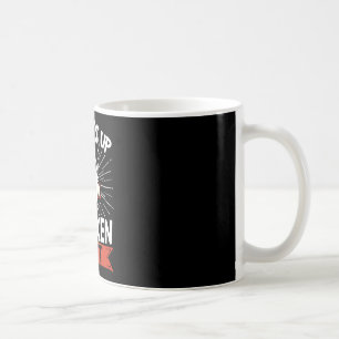 Lustiger Bauer Tier Haustier Was ist los Hühnerars Kaffeetasse