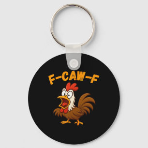 Lustiger Bauernhof Hahn Huhn Geflügel Humor Tee Schlüsselanhänger