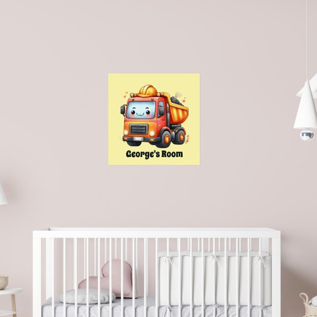 Lustiger Bauliebhaber-Kinderzimmer  Poster (Kinderzimmer 2)