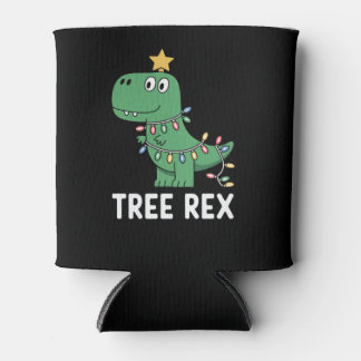 Lustiger Baum Rex Weihnachten Dinosaurier Feiertag Dosenkühler