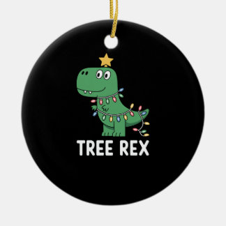 Lustiger Baum Rex Weihnachten Dinosaurier Feiertag Keramik Ornament