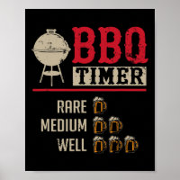 Lustiger Bbq-Fleisch-Koch-Timer-Bier-Grill-Koch Rb