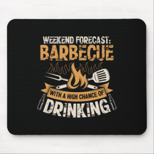 Lustiger Bbq-Grill-Koch Grillmeister Rbecue-Liebha Mousepad