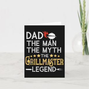 Lustiger Bbq-Grill-Vater Der Mann Der Mythos Die L Karte