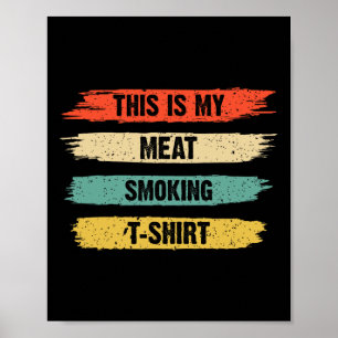 Lustiger Bbq-Raucherliebhaber Retro Vintage Das is Poster