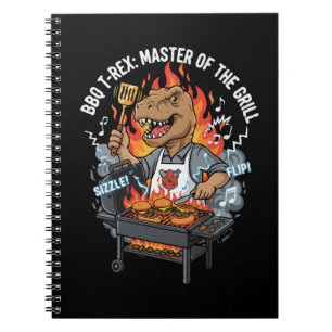 Lustiger BBQ T-Rex Meister des Grills Dinosaurier  Notizblock