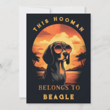 Lustiger Beagle-Hunde-Elternteil personalisiert