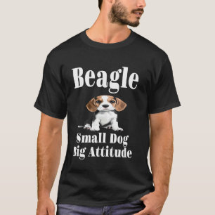Lustiger Beagle Kleiner Hund Große Einstellung Hun T-Shirt