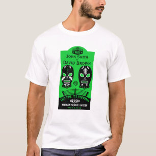 Lustiger bearbeitbarer Wrestling-Wettbewerb T-Shirt
