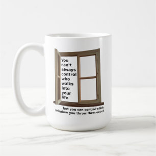 Lustiger Becher Aus Dem Fenster Tasse