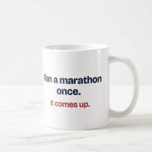 Lustiger Becher für einen Läufer, der einmal einen Kaffeetasse