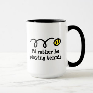 Lustiger Becher für Tennisspieler Tasse