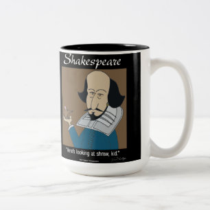 Lustiger Becher - Shakespeare Der Widerspenstigen Zweifarbige Tasse