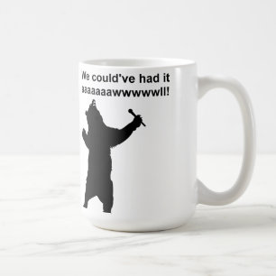 Lustiger Becher Singender Bär Kaffeetasse