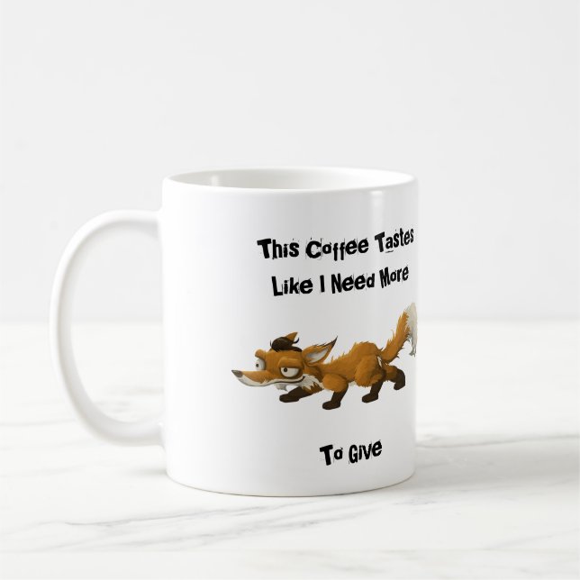 Lustiger Bedarf mehr Fox-Kaffee-Tasse Kaffeetasse (Links)