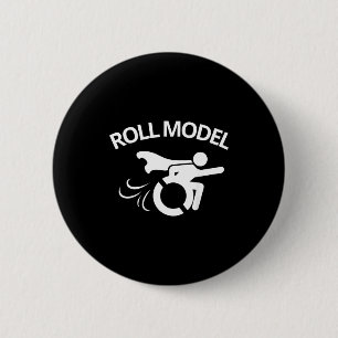 Lustiger Behinderter Sarkastischer Rollstuhl Button