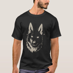 Lustiger belgischer Malinois X Husky Haustier Hund T-Shirt