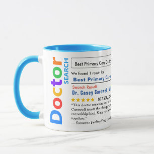 Lustiger benutzerdefinierter bester Arzt Tasse