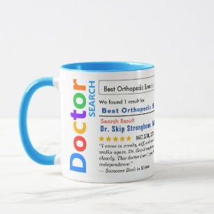 Lustiger benutzerdefinierter bester orthopädischer tasse