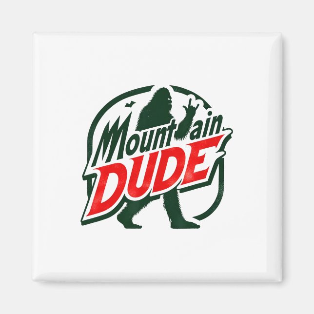 Lustiger Berg-Typ Bigfoot Sasquatch Wander-Geschen Magnet (Vorne)