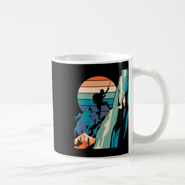 Lustiger Bergsteiger Rock Climbing Bouldering Ich Kaffeetasse (Rechts)