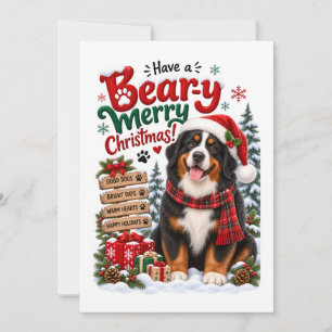Lustiger Berner Sennenhund Weihnachten