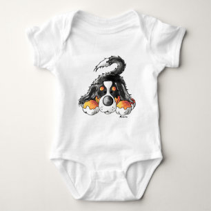 Lustiger Bernese GebirgshundeCartoon Baby Strampler